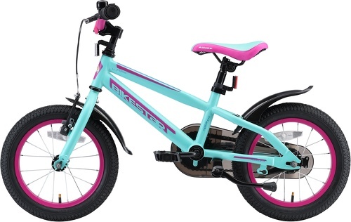 BIKESTAR-BIKESTAR Vélo enfant pour garcons et filles de 4 - 5 ans | Bicyclette enfant 14 pouces VTT avec freins | Noir & Vert-2