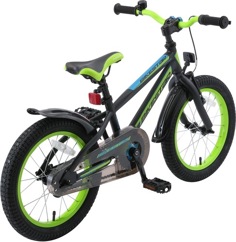 BIKESTAR-BIKESTAR Vélo enfant pour garcons et filles de 4 - 5 ans | Bicyclette enfant 16 pouces Mountainbike avec freins | Noir & Vert-3