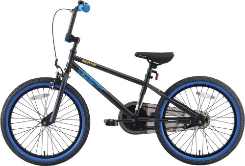 BIKESTAR-BIKESTAR Vélo enfant pour garcons et filles de 6 ans | Bicyclette enfant 20 pouces BMX avec freins | Noir & Bleu-2