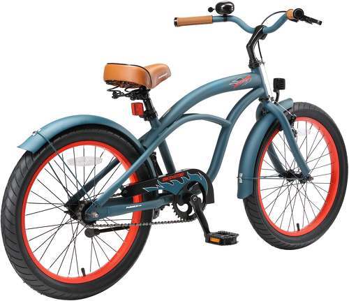 BIKESTAR-BIKESTAR Vélo enfant pour garcons et filles de 6 ans | Bicyclette enfant 20 pouces cruiser avec freins | Bleu-2