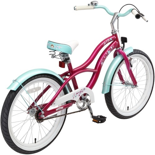 BIKESTAR-BIKESTAR Vélo enfant pour garcons et filles de 6 ans | Bicyclette enfant 20 pouces cruiser avec freins | Bleu-2