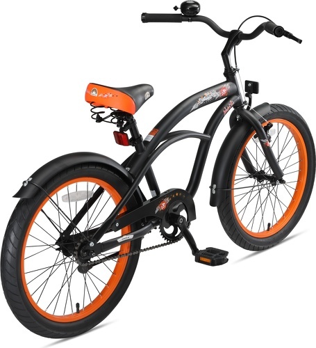 BIKESTAR-BIKESTAR Vélo enfant pour garcons et filles de 6 ans | Bicyclette enfant 20 pouces cruiser avec freins | Bleu-3