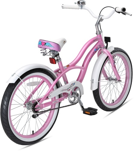 BIKESTAR-BIKESTAR Vélo enfant pour garcons et filles de 6 ans | Bicyclette enfant 20 pouces cruiser avec freins | Bleu-4