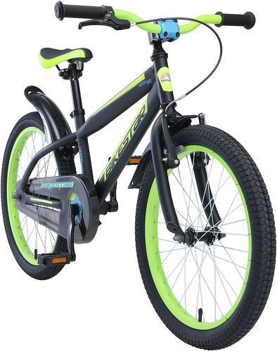 BIKESTAR-BIKESTAR Vélo enfant pour garcons et filles de 6 ans | Bicyclette enfant 20 pouces Mountainbike avec freins | Noir & Vert-image-1