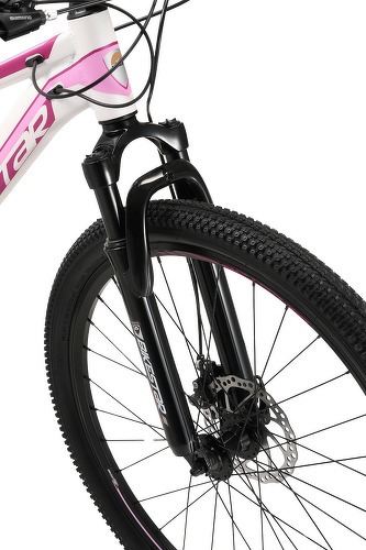 BIKESTAR-BIKESTAR VTT en aluminium, frein à disque, 21 vitesses Shimano, 26 pouces | Mountainbike suspension avant cadre 13", 16 pouces | Blanc-3