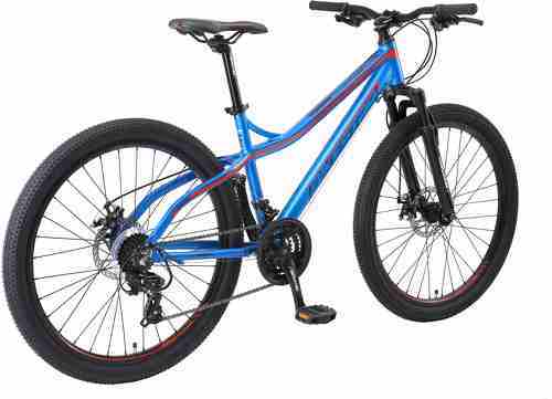 BIKESTAR-BIKESTAR VTT en aluminium, frein à disque, 21 vitesses Shimano, 26 pouces | Mountainbike suspension avant cadre 16 pouces | Blanche-2