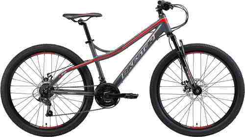 BIKESTAR-BIKESTAR VTT en aluminium, frein à disque, 21 vitesses Shimano, 26 pouces | Mountainbike suspension avant cadre 16 pouces | Blanche-1