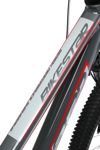 BIKESTAR-BIKESTAR VTT en aluminium, frein à disque, 21 vitesses Shimano, 26 pouces | Mountainbike suspension avant cadre 16 pouces | Blanche-4