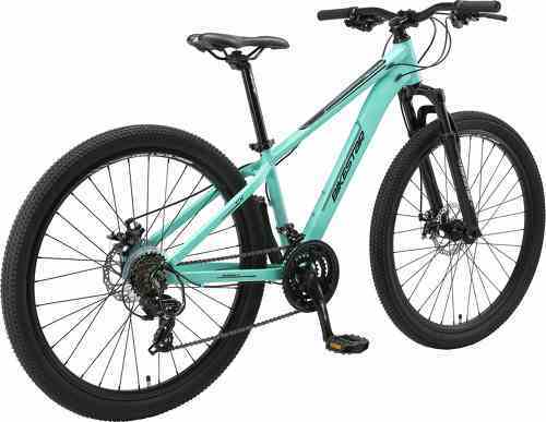 BIKESTAR-BIKESTAR VTT en aluminium, frein à disque, 21 vitesses Shimano, 27.5 pouces | Mountainbike cadre 14" pouces MTB suspension avant | Noir Rouge-2