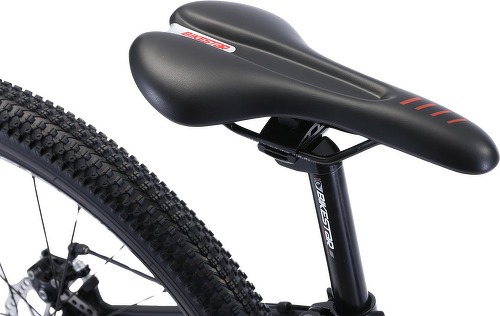 BIKESTAR-BIKESTAR VTT en aluminium, frein à disque, 21 vitesses Shimano, 27.5 pouces | Mountainbike cadre 14" pouces MTB suspension avant | Noir Rouge-3