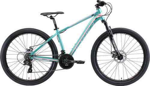 BIKESTAR-BIKESTAR VTT en aluminium, frein à disque, 21 vitesses Shimano, 27.5 pouces | Mountainbike cadre 16" pouces MTB suspension avant | Bleu Vert-1