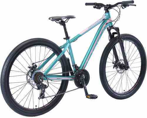 BIKESTAR-BIKESTAR VTT en aluminium, frein à disque, 21 vitesses Shimano, 27.5 pouces | Mountainbike cadre 16" pouces MTB suspension avant | Bleu Vert-2