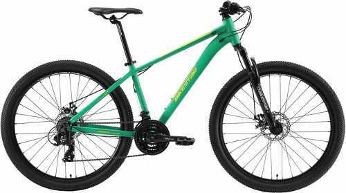 BIKESTAR-BIKESTAR VTT en aluminium, frein à disque, 21 vitesses Shimano, 27.5 pouces | Mountainbike cadre 16" pouces MTB suspension avant | Bleu Vert-1