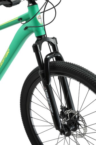 BIKESTAR-BIKESTAR VTT en aluminium, frein à disque, 21 vitesses Shimano, 27.5 pouces | Mountainbike cadre 16" pouces MTB suspension avant | Bleu Vert-3