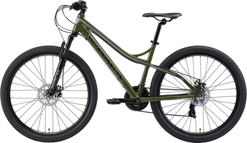 BIKESTAR-BIKESTAR VTT en aluminium, frein à disque, 21 vitesses Shimano, 27.5 pouces | Mountainbike suspension avant cadre 17 pouces | Vert-2