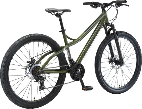 BIKESTAR-BIKESTAR VTT en aluminium, frein à disque, 21 vitesses Shimano, 27.5 pouces | Mountainbike suspension avant cadre 17 pouces | Vert-4