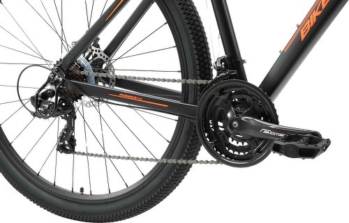 BIKESTAR-BIKESTAR VTT en aluminium, frein à disque, 21 vitesses Shimano, 29 pouces | Mountainbike cadre 19" pouces MTB suspension avant | Bleu Marron-4