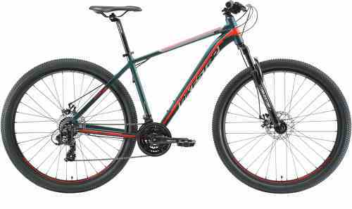 BIKESTAR-BIKESTAR VTT en aluminium, frein à disque, 21 vitesses Shimano, 29 pouces | Mountainbike cadre 19" pouces MTB suspension avant | Bleu Marron-1