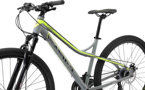 BIKESTAR-BIKESTAR VTT en aluminium, frein à disque, 21 vitesses Shimano, 29 pouces | Mountainbike suspension avant cadre 18 pouces | Gris Jaune-4