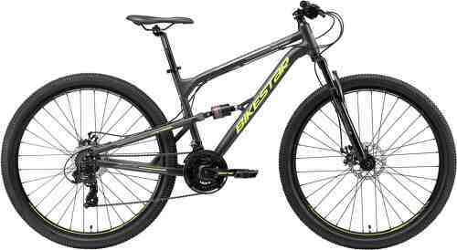 BIKESTAR-BIKESTAR VTT en aluminium, frein à disque, 21 vitesses Shimano, 29 pouces | Mountainbike tout suspension integral cadre 17.5 pouces-1