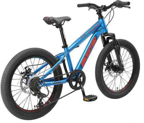 BIKESTAR-BIKESTAR VTT Vélo tout terrain 20" pour enfants de 6 - 9 ans | Bicyclette cadre 11 pouces 7 vitesses Shimano, hardtail, Freins Disque | Menthe-2