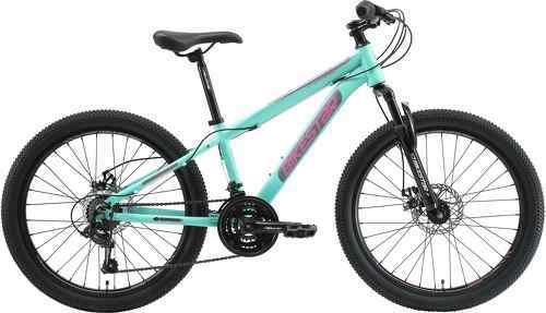 BIKESTAR-BIKESTAR VTT Vélo tout terrain 24" pour enfants de 8 - 12 ans | Bicyclette cadre 13 pouces 21 vitesses Shimano, hardtail, Freins Disc | Menthe-1