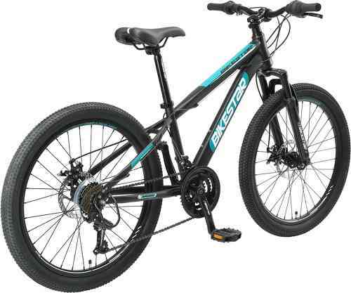 BIKESTAR-BIKESTAR VTT Vélo tout terrain 24" pour enfants de 8 - 12 ans | Bicyclette cadre 13 pouces 21 vitesses Shimano, hardtail, Freins Disc | Menthe-2