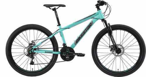 BIKESTAR-BIKESTAR VTT Vélo tout terrain, frein à disque, 21 vitesses Shimano, 26 pouces | Mountainbike suspension avant cadre 15 pouces | Menthe-1