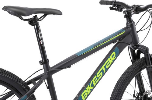 BIKESTAR-BIKESTAR VTT Vélo tout terrain, frein à disque, 21 vitesses Shimano, 26 pouces | Mountainbike suspension avant cadre 15 pouces | Menthe-4