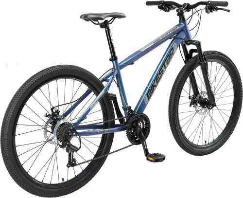 BIKESTAR-BIKESTAR VTT Vélo tout terrain, frein à disque, 21 vitesses Shimano, 27.5 pouces | Mountainbike suspension avant cadre 17 pouces | Menthe-2