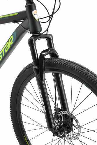 BIKESTAR-BIKESTAR VTT Vélo tout terrain, frein à disque, 21 vitesses Shimano, 29 pouces | Mountainbike suspension avant cadre 19 pouces | Menthe-4