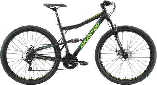 BIKESTAR-BIKESTAR VTT Vélo tout terrain, frein à disque, 21 vitesses Shimano, 29 pouces | Mountainbike tout suspendu integral cadre 19 pouces | Menthe-1