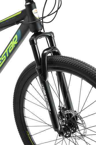 BIKESTAR-BIKESTAR VTT Vélo tout terrain, frein à disque, 21 vitesses Shimano, 29 pouces | Mountainbike tout suspendu integral cadre 19 pouces | Menthe-3