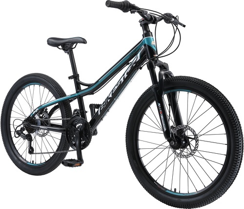 BIKESTAR-BIKESTAR VTT Vélo tout terrain pour enfants de 10 - 13 ans | Bicyclette 24 pouces 21 vitesses Shimano, hardtail, Freins Disc, Suspension-1