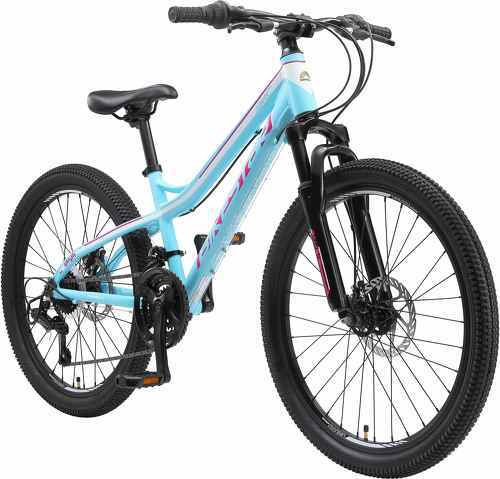 BIKESTAR-BIKESTAR VTT Vélo tout terrain pour enfants de 10 - 13 ans | Bicyclette 24 pouces 21 vitesses Shimano, hardtail, Freins Disc, Suspension-0