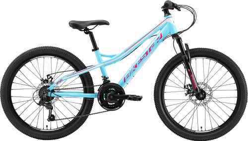 BIKESTAR-BIKESTAR VTT Vélo tout terrain pour enfants de 10 - 13 ans | Bicyclette 24 pouces 21 vitesses Shimano, hardtail, Freins Disc, Suspension-1
