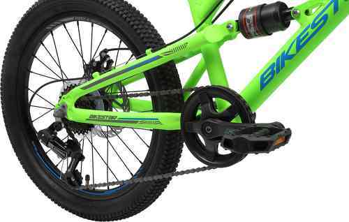 BIKESTAR-BIKESTAR VTT Vélo tout terrain tout suspendu pour enfants de 6 ans | Bicyclette 20 pouces 7 vitesses Shimano, Freins Disque | Vert foncé-3