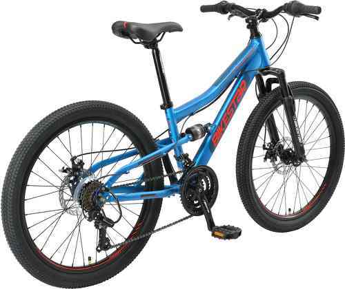 BIKESTAR-BIKESTAR VTT Vélo tout terrain tout suspendu pour enfants de 8 ans | Bicyclette 24 pouces, cadre 13", 7 vitesses Shimano, Freins Disque-2