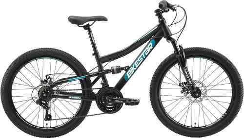 BIKESTAR-BIKESTAR VTT Vélo tout terrain tout suspendu pour enfants de 8 ans | Bicyclette 24 pouces, cadre 13", 7 vitesses Shimano, Freins Disque-1