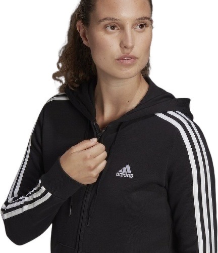 adidas Sportswear-Veste à capuche Essentials French Terry 3-Stripes Full-Zip-1