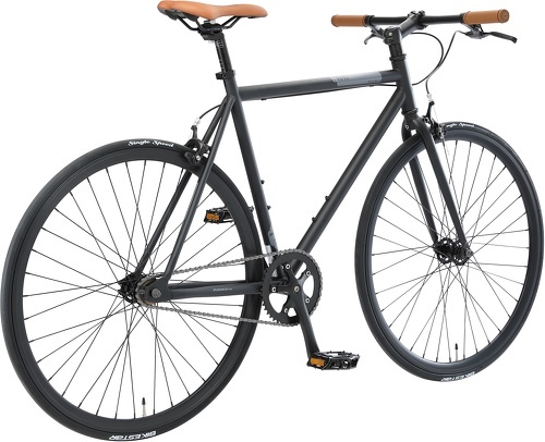 BIKESTAR-BIKESTAR Vélo de route VTC 28 pouces CTB | Vélo urbain Fixie Single Speed cadre 53 cm | Noir-4