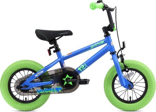 BIKESTAR-BIKESTAR Vélo enfant pour garcons et filles de 3 - 4 ans | Bicyclette enfant 12 pouces BMX avec freins | Noir & Bleu-2