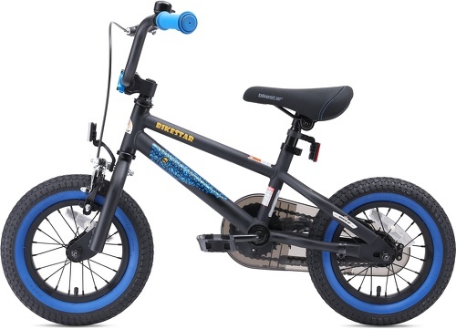 BIKESTAR-BIKESTAR Vélo enfant pour garcons et filles de 3 - 4 ans | Bicyclette enfant 12 pouces BMX avec freins | Noir & Bleu-3