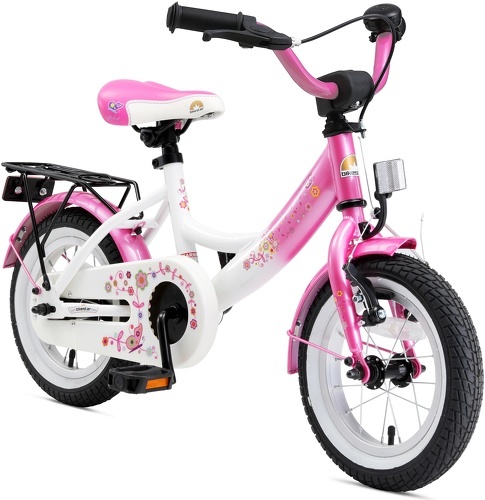 BIKESTAR-BIKESTAR Vélo enfant pour garcons et filles de 3 - 4 ans | Bicyclette enfant 12 pouces classique avec freins | Rose & Blanc-image-1