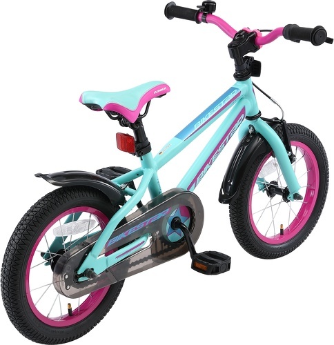 BIKESTAR-BIKESTAR Vélo enfant pour garcons et filles de 4 - 5 ans | Bicyclette enfant 14 pouces VTT avec freins | Noir & Vert-3