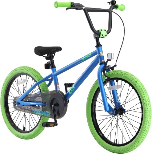 BIKESTAR-BIKESTAR Vélo enfant pour garcons et filles de 6 ans | Bicyclette enfant 20 pouces BMX avec freins | Bleu & Vert-image-1