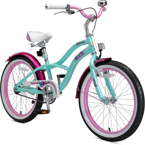 Bikestar Vélo enfant pour garcons et filles de 6 ans, Bicyclette enfant 20  pouces cruiser avec freins