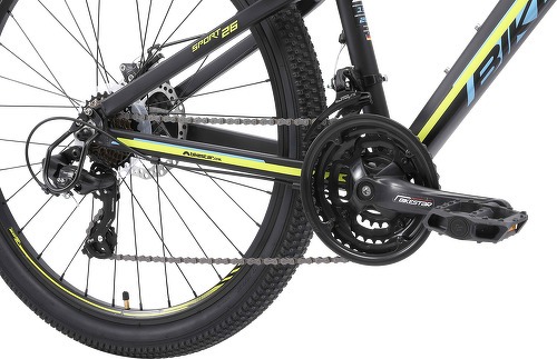 BIKESTAR-BIKESTAR VTT en aluminium, frein à disque, 21 vitesses Shimano, 26 pouces | Mountainbike suspension avant cadre 13", 16 pouces | Blanc-4