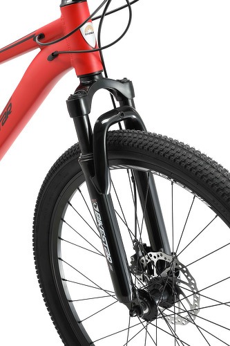 BIKESTAR-BIKESTAR VTT en aluminium, frein à disque, 21 vitesses Shimano, 26 pouces | Mountainbike suspension avant cadre 13", 16 pouces | Blanc-3