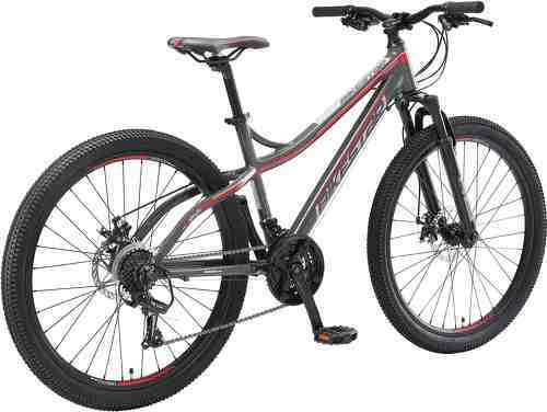 BIKESTAR-BIKESTAR VTT en aluminium, frein à disque, 21 vitesses Shimano, 26 pouces | Mountainbike suspension avant cadre 16 pouces | Blanche-2